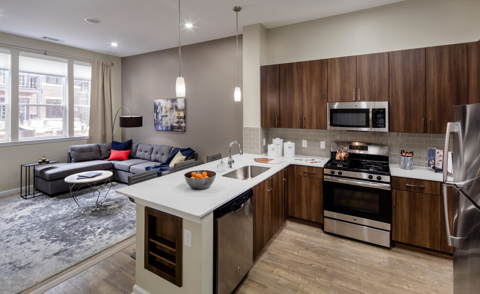 Kitchen and living area