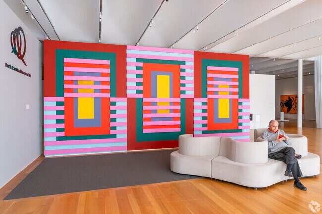 The North Carolina Museum of Art is a great place to relax and meet friends.