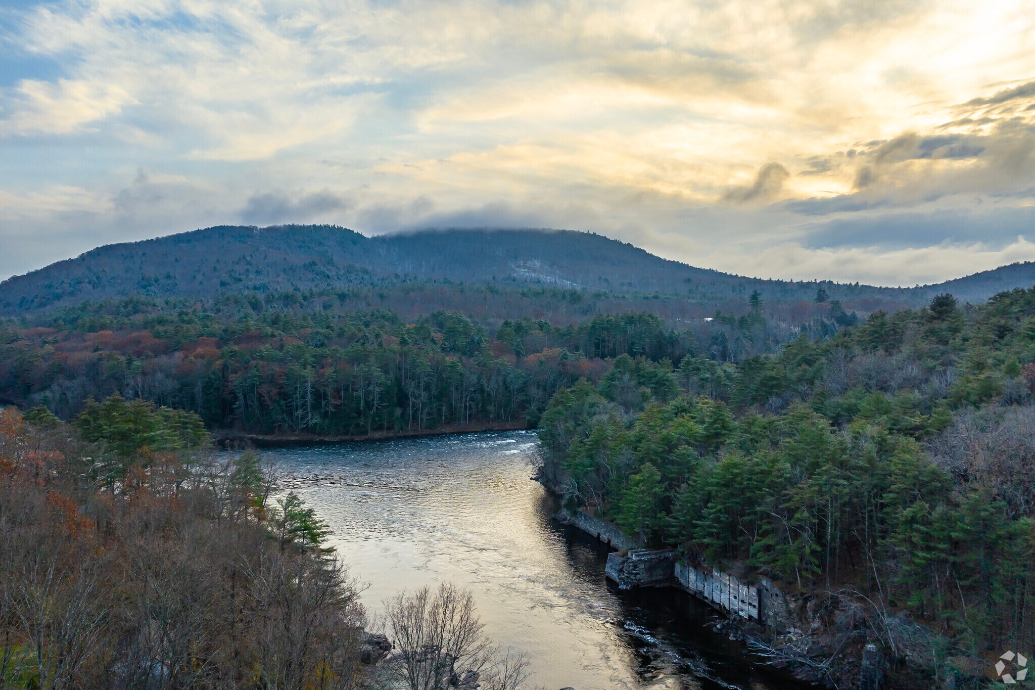 Waterfront views can be taken in at the Hadley Overlook.
