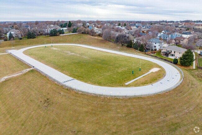 Russell Middle School has a track and field.
