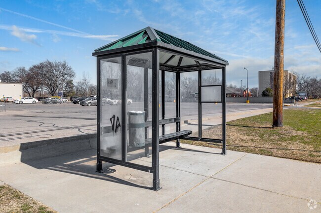 There are several bus stops spread throughout Northwest Big River.