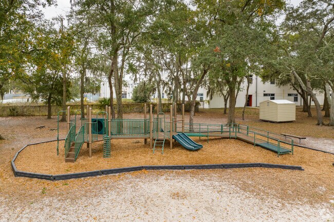Kids enjoy playing on the play area at  Citrus Park Elementary.