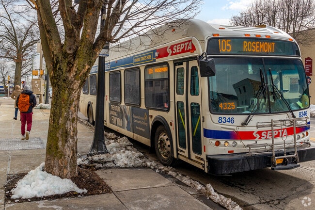 Septa public bus routes provide convenient transportation options throughout the Bryn Mawr neighborhood.