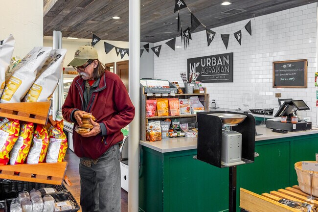 The Urban Argarian provides residents of Northern Hills fresh groceries.