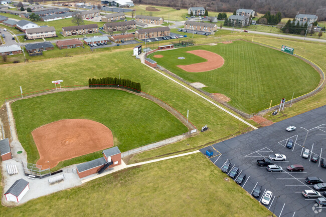 Baseball fields buzz with excitement at L. T. Ball Intermediate School.