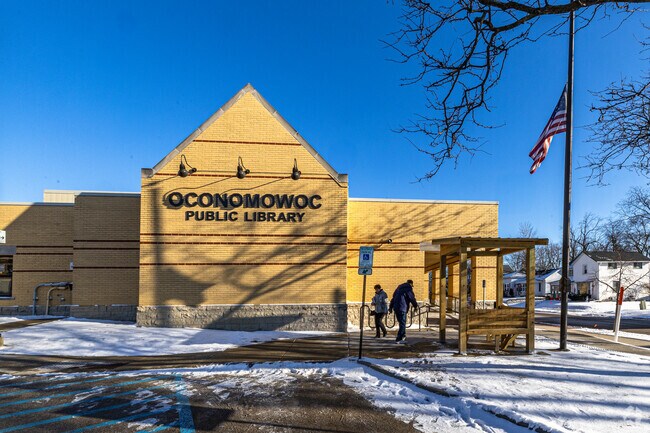 The Oconomowoc Library is a popular place at all times of day.