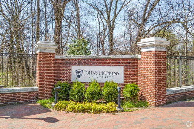 Johns Hopkins University is a short commute for Harwood residents.