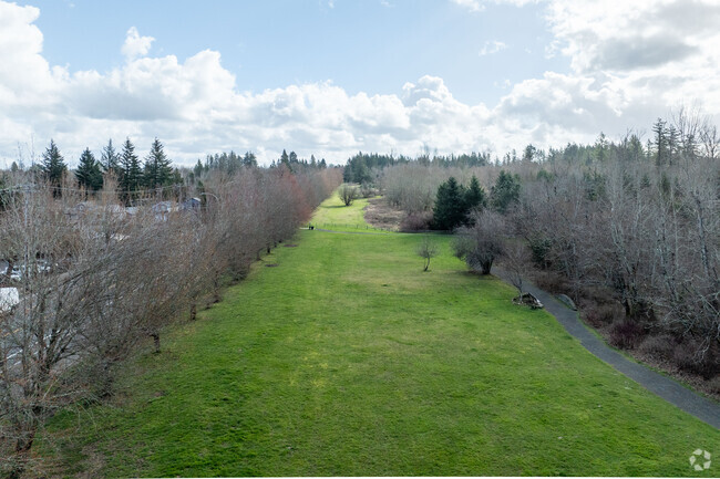 Enjoy a walk on well-paved paths at College Park, located in the heart of the Sweetbriar neighborhood.