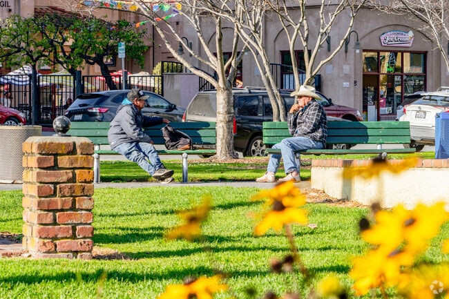 Watsonville City Plaza is a popular place for Aromas locals to meet up, offering picnic areas, walkway loops, and a preforming arts stage.