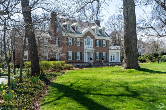 You can find different home styles like this Colonial Revival in Old Irving Park in Greensboro.