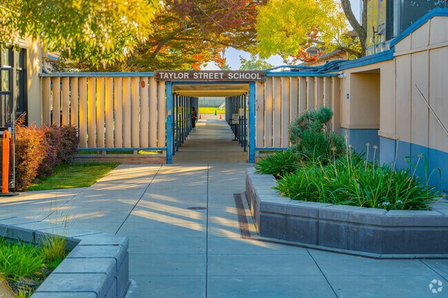 All is quiet as class is in session at Taylor Street Elementary School.