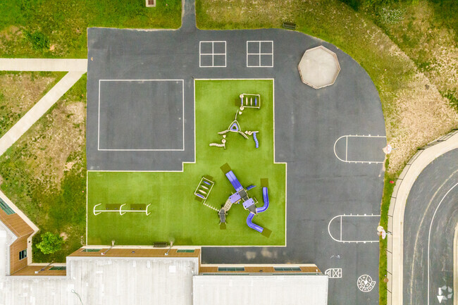 At Crestview Elementary School the students have a nice big area to play during recess.