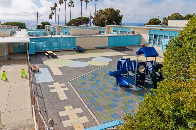 You can see the ocean from White Point Elementary School in San Pedro.