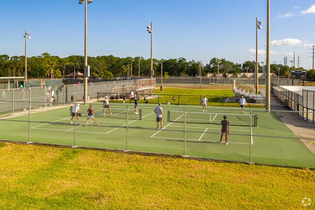 Pickleball is a popular sport in the Golfview Harbour neighborhood.