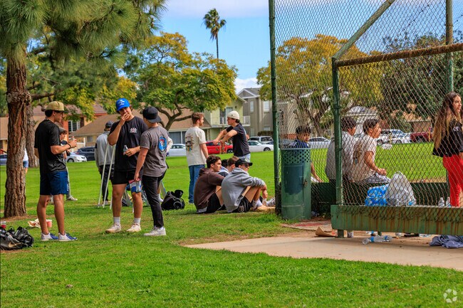 Play softball at at Wardlow Park, a pretty local park.