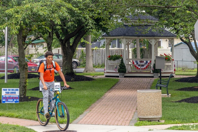 Gateway Park sits right at the edge of town waiting to greet visitors as they arrive in Delanco.