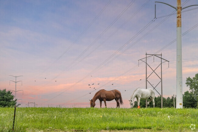 Numerous equestrian farms set the mood among the rolling hills of Grant.