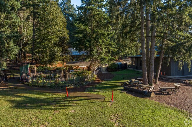 The Little School garden.