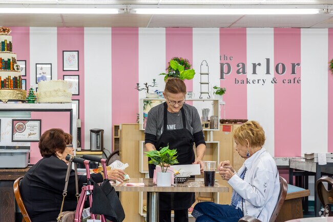 The Parlor Bakery & Cafe offers sandwiches and soups at lunch, coffee and baked goods in Chillicothe.
