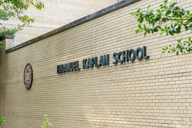 PS 229 Emanuel Kaplan school signage.