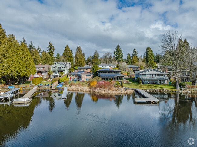 Homes on Haller Lake have amazing access and great views of nature.