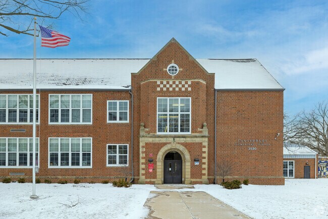 Canterbury Elementary School in the neighborhood of Cleveland Heights.