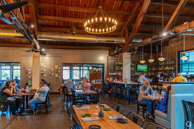 Stop into Freight House near Uppertown for delicious farm to table dishes and cocktails.