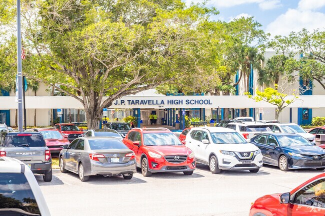 J.P. Taravella High School is located inside the Cypress Glen neighborhood.