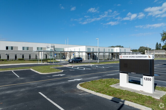 Dover Shores Elementary School is located on Gaston Foster Road near Dover.