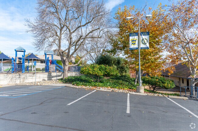 Convenient parking at St. John Notre Dame School.