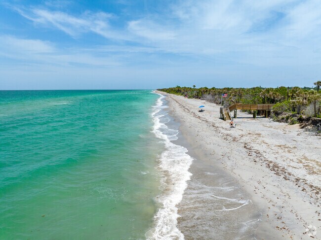 Just West of South Venice on the Gulf of Mexico is the secluded and pristine Gulf Beach.