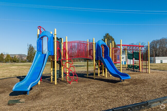 Griffith Elementary School's playground is vibrant and colorful.