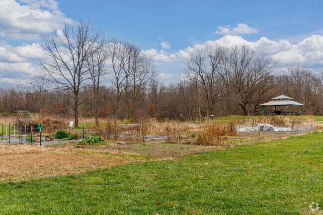 The community garden in Zionsville allows residents to come grow plants, and hosts local events.