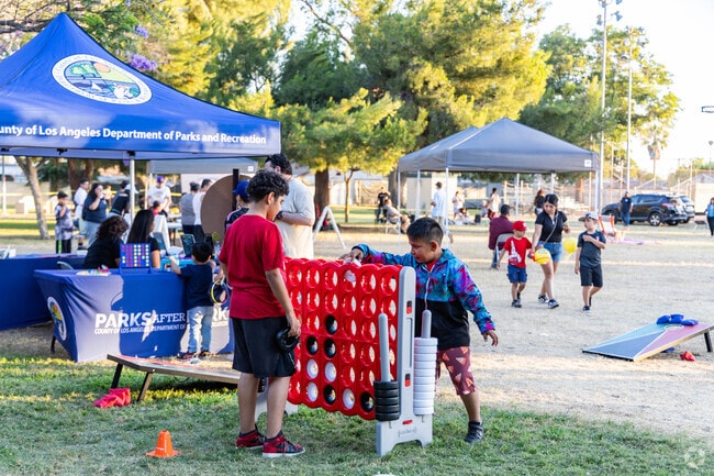 Play games before the the show at Azusa's Concerts in the Park.