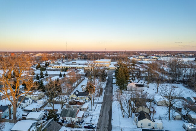 A pair of drives at Bendle High School have space for patient parents picking up students.