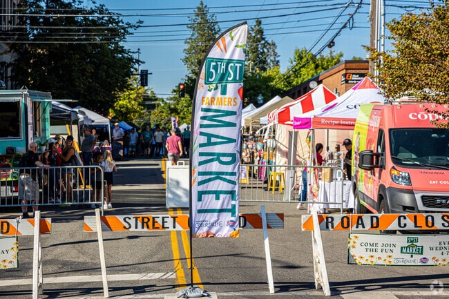 The 5th St Farmers Market is every Wednesday afternoon during the summer months.