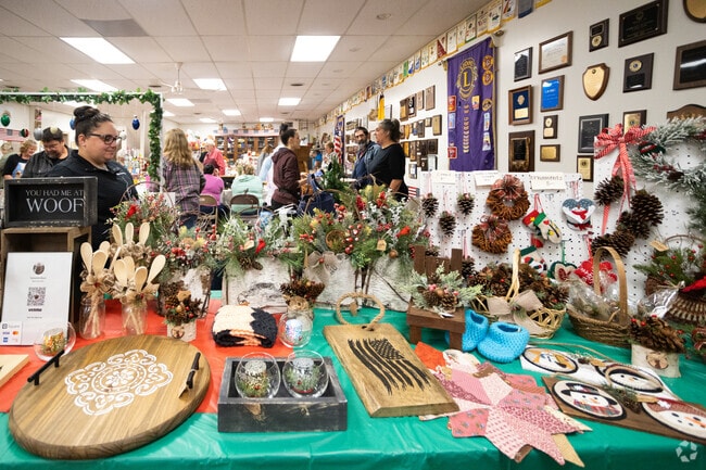 The Holiday Crafters event in Waterboro features seasonal gifts.