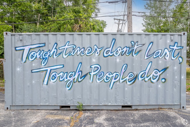 There is motivational art all around in Robbins.