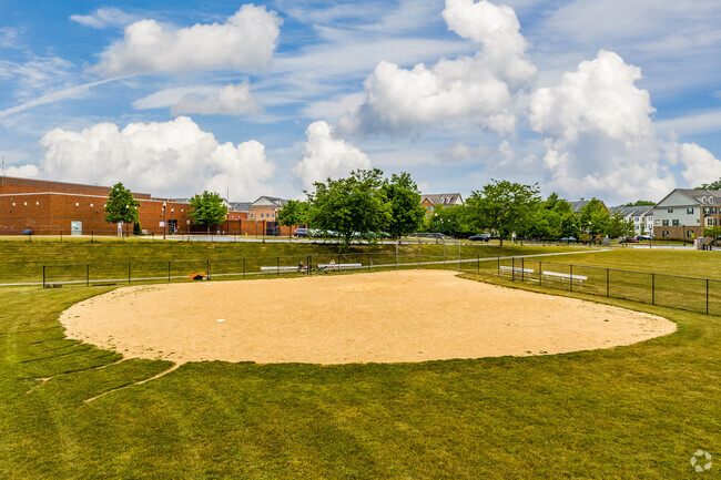 Centerville Elementary School is a neighborhood hotspot for little league baseball.