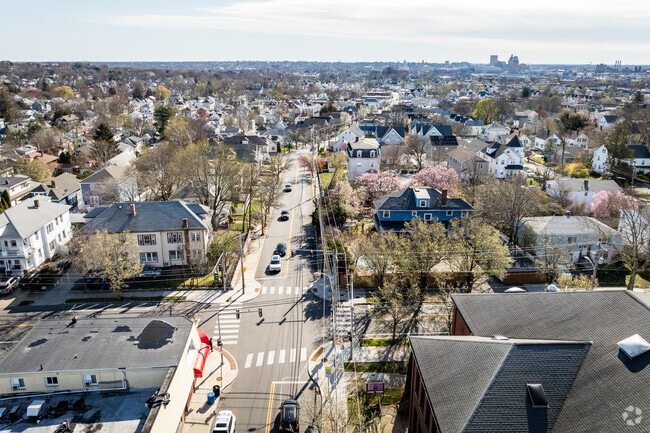 Chalkstone Avenue from above, offers a glimpse into the vibrant pulse of Mount Pleasant.