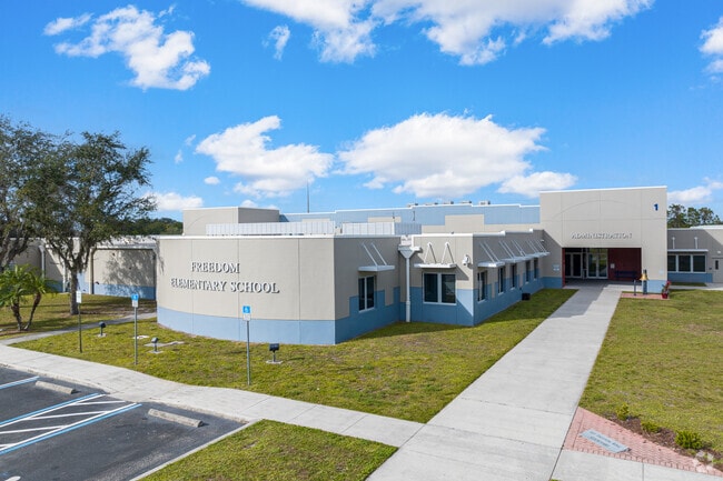 Freedom Elementary has 593 students in grades PK, K-5.