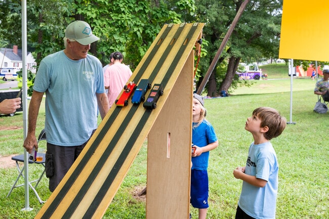 The Kirby Derby is a soapbox and pinewood car race held at Dix Park in the Caraleigh neighborhood.