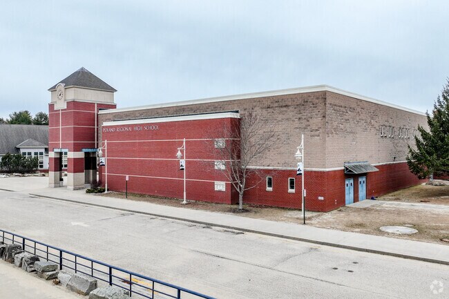 Poland Regional High School Serves grades 9 -12.