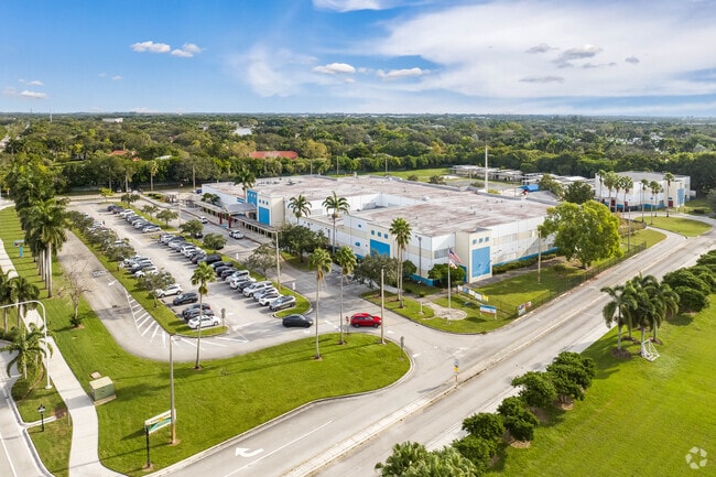 Bird's eye view of Everglades Elementary School.