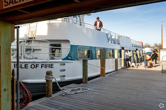 The Fire Island ferry terminal is just a short drive from Bayshore.