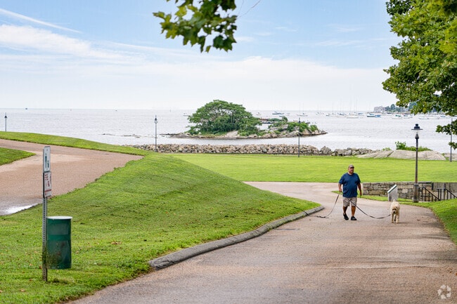 Fort Trumbull State Park offers a walking path with water views.