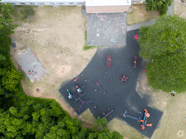 Westmere Elementary School playground is a large and safe playground for students.