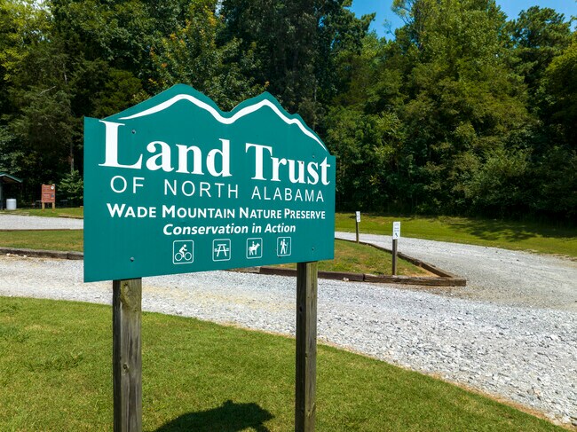 Land Trust of North Alabama Wade Mountain Nature Preserve features many trails for hikers.