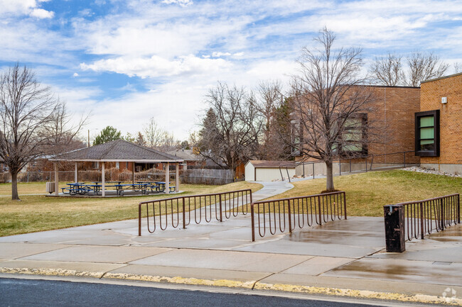 Many kids walk or ride their bikes to school at Birch Elementary in Broomfield, Colorado.