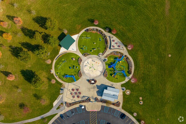 This birds eye view lets you see Taylor's Dream Boundless Playground in its entirety.